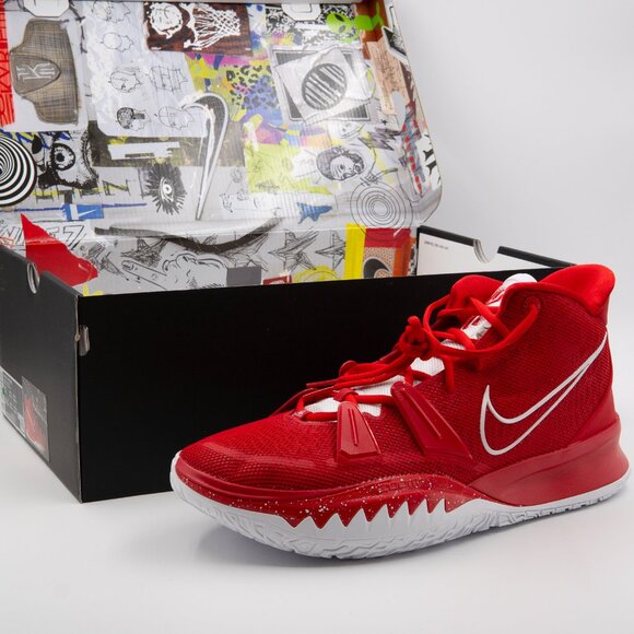 NIKE Kyrie 7 TB “University Red”. Sz 15M (DS, DA7767-603) ** NEW original BOX - Picture 2 of 7